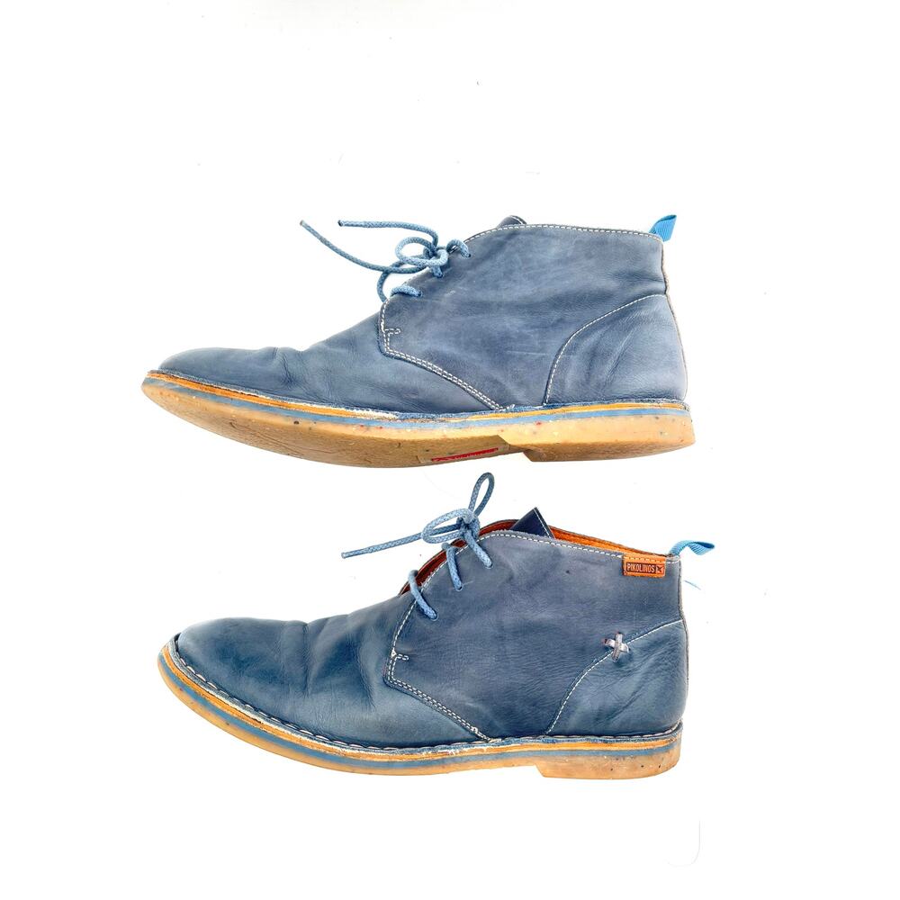Pikolinos Shoes Leather Chukka Boots Blue Men’s EU 39 US 6.5 Lace Up Ankle - Picture 5 of 8